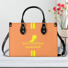 Load image into Gallery viewer, DCYG Yellow Red Bottoms & Orange Multiple Sizes Upgraded Luxury Women PU Leather Handbag
