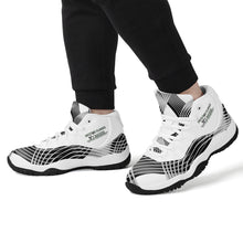 Load image into Gallery viewer, Ancestors Native, Black Logo, High Top Air Retro Sneakers - White