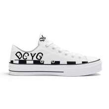 Load image into Gallery viewer, DCYG Xclusive Unisex Classic Low Top Canvas Shoes - White