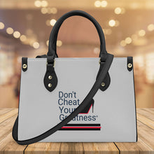 Load image into Gallery viewer, DCYG Black Red Bottoms & Grey Luxury Women PU Tote Bag - Black