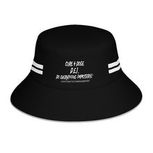 Load image into Gallery viewer, Cure 4 Doge White Logo & Stripes Reflective Bucket Hat
