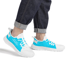 Load image into Gallery viewer, DCYG White & Powder Blue NP5 Mesh Knit Shoes Mens up to size 11 only