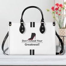 Load image into Gallery viewer, DCYG Black Red Bottoms & White Multiple Sizes Upgraded Luxury Women PU Leather Handbag