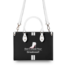 Load image into Gallery viewer, DCYG White Red Bottoms & Black Multiple Sizes Upgraded Luxury Women PU Leather Handbag