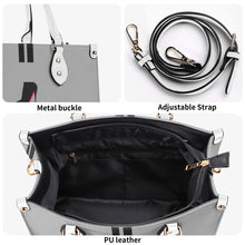 Load image into Gallery viewer, DCYG Black Red Bottoms & Grey Multiple Sizes Upgraded Luxury Women PU Leather Handbag