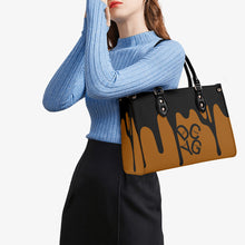 Load image into Gallery viewer, DRIP LO Black Logo & Brown Multiple Sizes Upgraded Luxury Women PU Leather Handbag