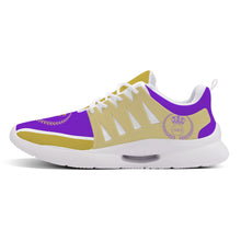 Load image into Gallery viewer, Royalty 24 Purple ,Gold Logo & Stripes Unisex New Training Runing Shoes