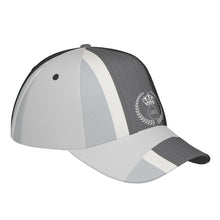 Load image into Gallery viewer, Royalty DON'T D4XV White Logo & Grey Curved Brim Baseball Cap (AOP)