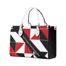 Load image into Gallery viewer, 45 Dgr White Logo & Red, White & Black Multiple Sizes Upgraded Luxury Women PU Leather Handbag