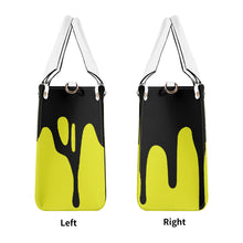 Load image into Gallery viewer, DRIP LO Black Logo & Yellow Multiple Sizes Upgraded Luxury Women PU Leather Handbag