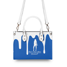 Load image into Gallery viewer, DRIP SF White Logo & Blue Multiple Sizes Upgraded Luxury Women PU Leather Handbag