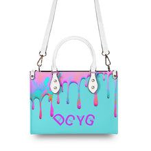 Load image into Gallery viewer, DRIP Pink,Turquoise & Turquoise Multiple Sizes Upgraded Luxury Women PU Leather Handbag