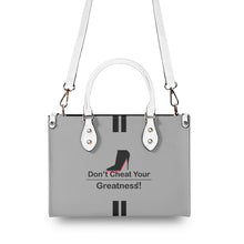 Load image into Gallery viewer, DCYG Black Red Bottoms & Grey Multiple Sizes Upgraded Luxury Women PU Leather Handbag