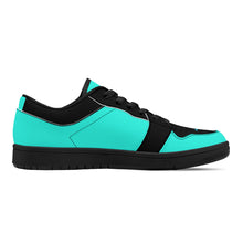 Load image into Gallery viewer, DCYG G4's Turquoise & Black, Black Sole Low-Top Leather Sneakers