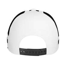 Load image into Gallery viewer, Ancestors Muslim,Male, Black Logo, Stripes & White Curved Brim Baseball Cap (AOP)