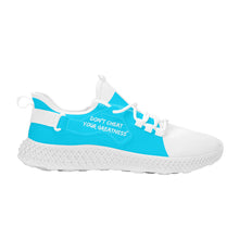 Load image into Gallery viewer, DCYG White & Powder Blue NP5 Mesh Knit Shoes Mens up to size 11 only