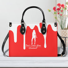 Load image into Gallery viewer, DRIP SF White Logo & Red Multiple Sizes Upgraded Luxury Women PU Leather Handbag