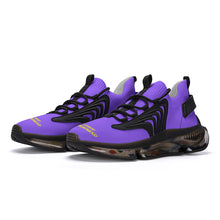 Load image into Gallery viewer, DCYG Purple & Gold Air Max React Sneakers - Black