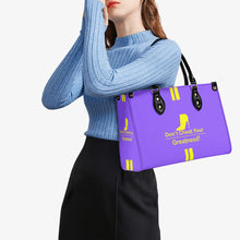 Load image into Gallery viewer, DCYG Yellow Red Bottoms & Purple Multiple Sizes Upgraded Luxury Women PU Leather Handbag