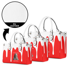 Load image into Gallery viewer, Ancestors, Muslim, White Logo, White Drip & Red Multiple Sizes Upgraded Luxury Women PU Leat