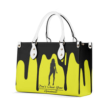 Load image into Gallery viewer, DRIP SF Black Logo & Yellow Multiple Sizes Upgraded Luxury Women PU Leather Handbag