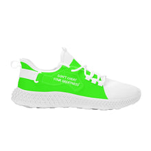Load image into Gallery viewer, DCYG White & Neon Green NP5 Mesh Knit Shoes .Mens up to size 11 only