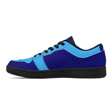 Load image into Gallery viewer, DCYG G4's Dark & Light Blue ,Black Sole Low-Top Leather Sneakers