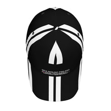 Load image into Gallery viewer, Ancestors Filipino White Logo & Black and White Stripes Curved Brim Baseball Cap (AOP)