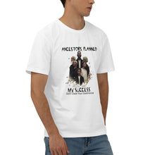 Load image into Gallery viewer, Ancestor + Black Family, Black &;White Logo Men's Short Sleeve Cotton Tee