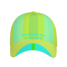 Load image into Gallery viewer, DCYG Light Green & Teal S24 Curved Brim Baseball Cap (AOP)