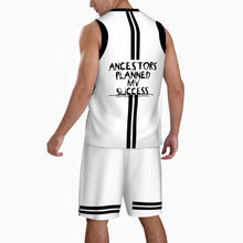 Load image into Gallery viewer, Ancestors Black, Black Logo ,Stripes Basketball Uniform Jersey Set