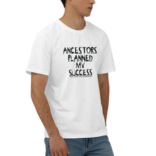 Load image into Gallery viewer, Ancestors Black Logo & White Men's Short Sleeve Cotton Tee