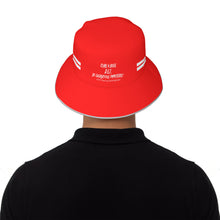 Load image into Gallery viewer, Cure 4 Doge White Logo, Stripes & Red Reflective Bucket Hat