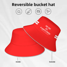 Load image into Gallery viewer, Cure 4 Doge White Logo, Stripes & Red Reflective Bucket Hat