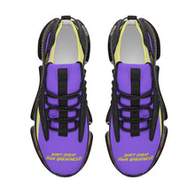 Load image into Gallery viewer, DCYG X2 Purple & Gold Air Max React Sneakers - Black
