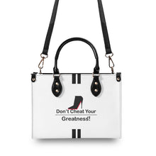 Load image into Gallery viewer, DCYG Black Red Bottoms & White Multiple Sizes Upgraded Luxury Women PU Leather Handbag