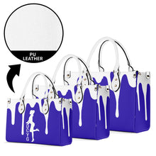 Load image into Gallery viewer, DRIP SF White Logo & Purple Multiple Sizes Upgraded Luxury Women PU Leather Handbag
