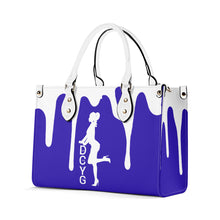 Load image into Gallery viewer, DRIP SF White Logo & Purple Multiple Sizes Upgraded Luxury Women PU Leather Handbag