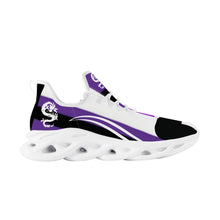 Load image into Gallery viewer, SWAN White Logo, Purple, Black & White Flex Control Sneaker - White
