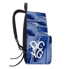 Load image into Gallery viewer, DCYG White Logo & Denium Cotton Backpack