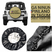 Load image into Gallery viewer, Ancestors Filipino Black Logo ,Tan & Black Tire cover