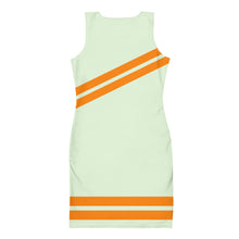 Load image into Gallery viewer, DCYG Orange & Light Green FM 1 Bodycon dress