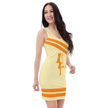 Load image into Gallery viewer, DCYG Orange & Yellow FM1 Bodycon dress