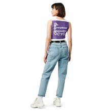 Load image into Gallery viewer, DCYC DEI 24 White & Purple Crop Top