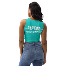 Load image into Gallery viewer, DCYG FX Baddies awhile Logo & Turquoise Crop Top