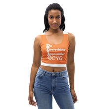 Load image into Gallery viewer, DCYG DEI 24 White & Orange Crop Top