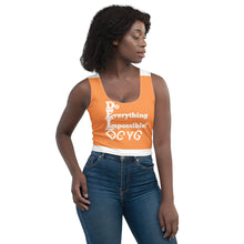 Load image into Gallery viewer, DCYG DEI 24 White & Orange Crop Top