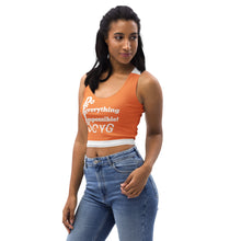Load image into Gallery viewer, DCYG DEI 24 White & Orange Crop Top