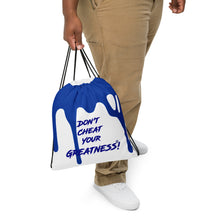 Load image into Gallery viewer, DCYG 24 DRIP Blue & White Drawstring bag