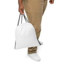 Load image into Gallery viewer, DCYG N UR DRIP White Logo & Black Drawstring bag